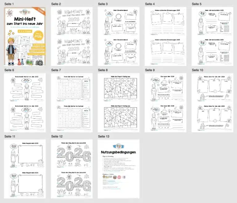 Mini-Heft: Neujahr 2026 (Rückblick & Ausblick) – Überblick Mini-Heft: Neujahr 2026 (Rückblick & Ausblick) – Überblick