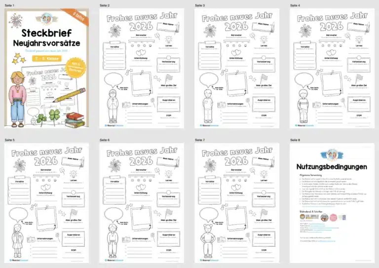 Neujahrsvorsätze 2026 (Steckbrief) – Überblick
