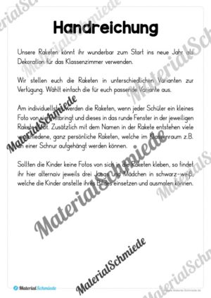 Raketen basteln: Neues Jahr 2026 (Rückblick & Ziele) – Arbeitsblatt 17 Raketen basteln: Neues Jahr 2026 (Rückblick & Ziele) – Arbeitsblatt 17