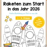 Raketen basteln: Neues Jahr 2026 (Rückblick & Ziele)