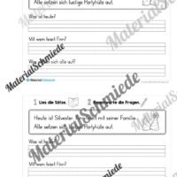 Mini-Heft: Lesetexte Neujahr (1. & 2. Klasse) - Arbeitsblatt 02