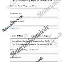 Mini-Heft: Lesetexte Neujahr (1. & 2. Klasse) - Arbeitsblatt 05