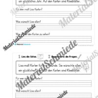 Mini-Heft: Lesetexte Neujahr (1. & 2. Klasse) - Arbeitsblatt 08