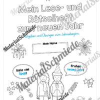 Neujahr: Lese- & Rätselheft (1. & 2. Klasse) - Arbeitsblatt 01