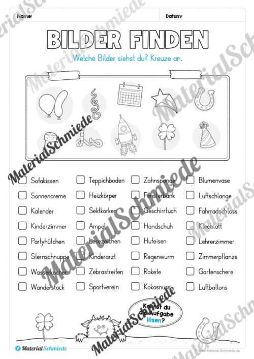 Neujahr: Lese- & Rätselheft (1. & 2. Klasse) - Arbeitsblatt 07