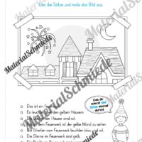 Neujahr: Lese- & Rätselheft (1. & 2. Klasse) - Arbeitsblatt 11