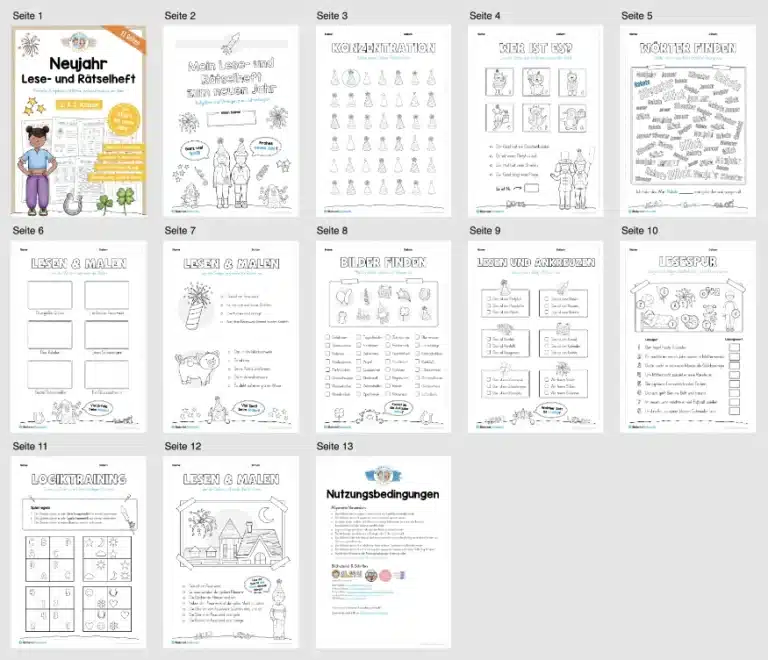 materialschmiede-deutsch-leseheft-neujahr-ueberblick