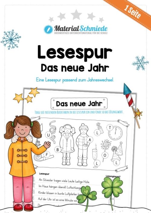 Lesespur: Das neue Jahr / Neujahr / Silvester