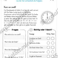 10 Lesetexte zu Silvester / Das neue Jahr (Vorschau 05)