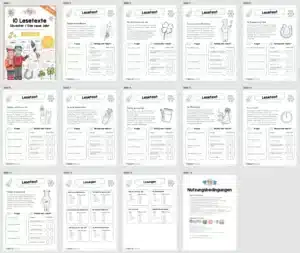 10 Lesetexte zu Silvester / Das neue Jahr (Überblick)