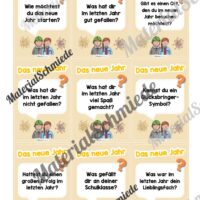 Reflexionskarten zum Jahreswechsel (Arbeitsblatt 02)