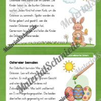 Abschreibkarten: Thema Ostern (12 Karten) - Arbeitsblatt 01