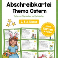 Abschreibkarten: Thema Ostern (12 Karten)