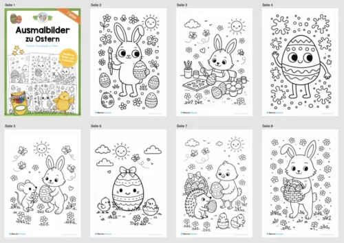 Kostenlose Ausmalbilder zu Ostern (Überblick Arbeitsblätter)