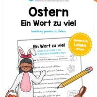 Leseübung zu Ostern: Ein Wort zu viel