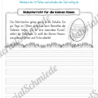 10 Fehlertexte zu Ostern (Malunterricht für die kleinen Hasen)
