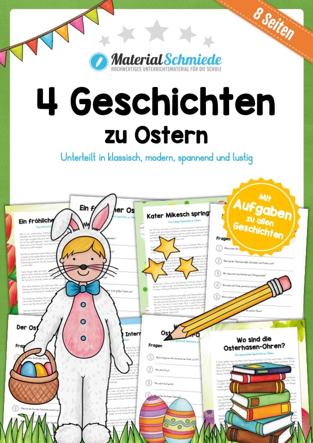 4 Geschichten zu Ostern mit Fragen