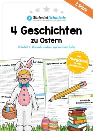 4 Geschichten zu Ostern (mit Aufgaben)