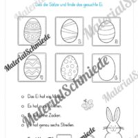 Lese- & Rätselheft zu Ostern (1. & 2. Klasse) - Arbeitsblatt 03