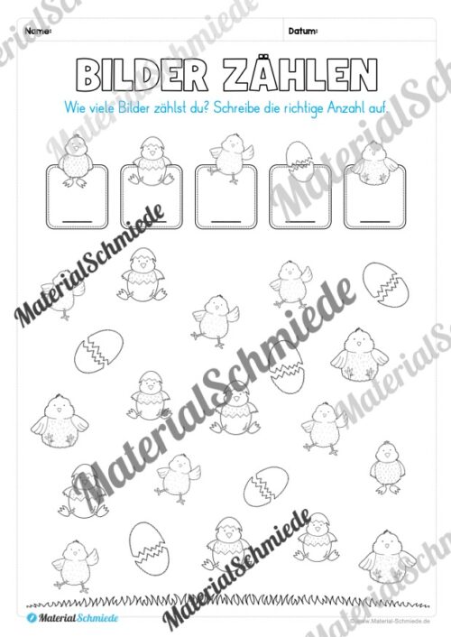 Lese- & Rätselheft zu Ostern (1. & 2. Klasse) - Arbeitsblatt 07