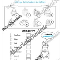 Lese- & Rätselheft zu Ostern (1. & 2. Klasse) - Arbeitsblatt 09