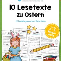 10 Lesetexte zu Ostern (mit Aufgaben)