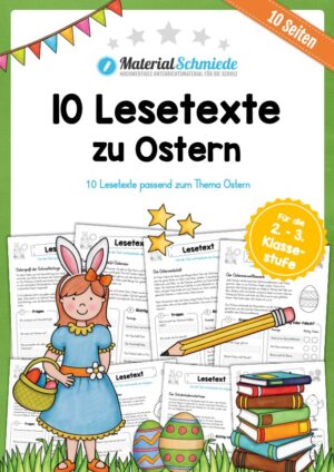 10 Lesetexte zu Ostern (mit Aufgaben)