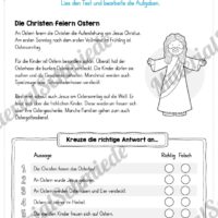 10 Leseübungen zu Ostern (Richtig oder Falsch)
