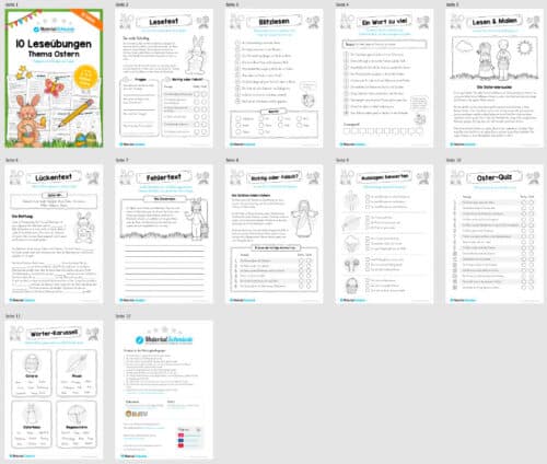 10 Leseübungen zu Ostern (Überblick)