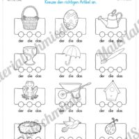 Materialpaket Ostern: Deutsch (1/2 Klasse) - Vorschau 01