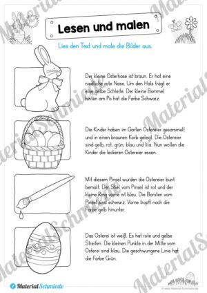 Materialpaket Ostern: Deutsch (1/2 Klasse) – Vorschau 02