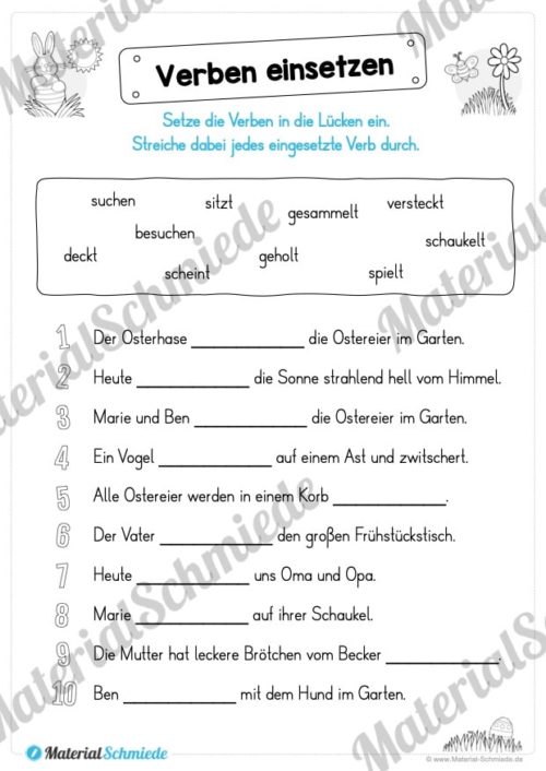 Materialpaket Ostern: Deutsch (1/2 Klasse) - Vorschau 03