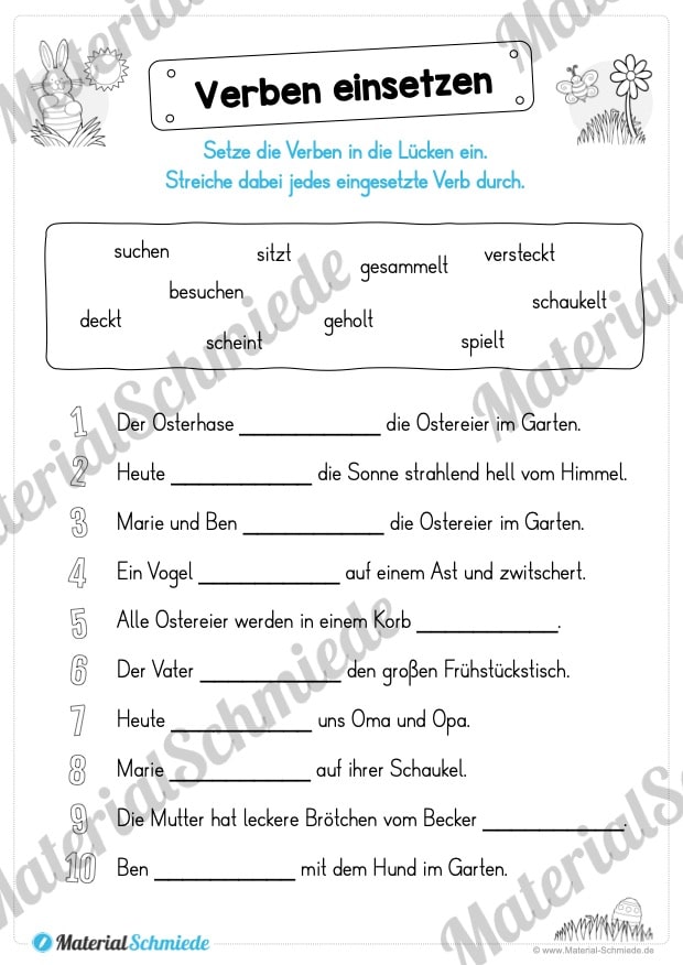 Materialpaket Ostern: Deutsch (1/2 Klasse) – Vorschau 03