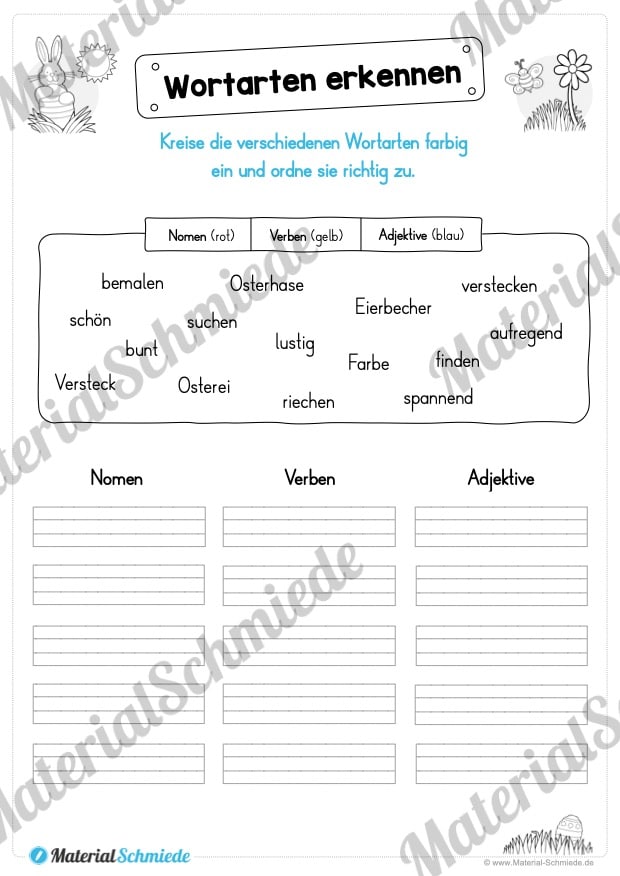 Materialpaket Ostern: Deutsch (1/2 Klasse) – Vorschau 04