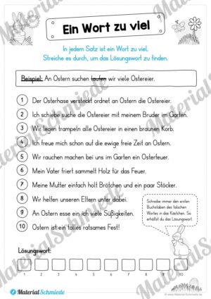 Materialpaket Ostern: Deutsch (1/2 Klasse) – Vorschau 06