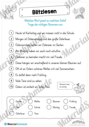 Materialpaket Ostern: Deutsch (1/2 Klasse) – Vorschau 07