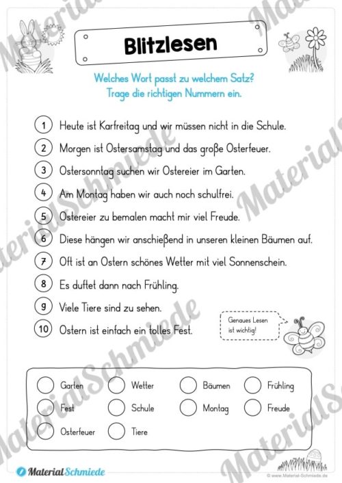 Materialpaket Ostern: Deutsch (1/2 Klasse) - Vorschau 07