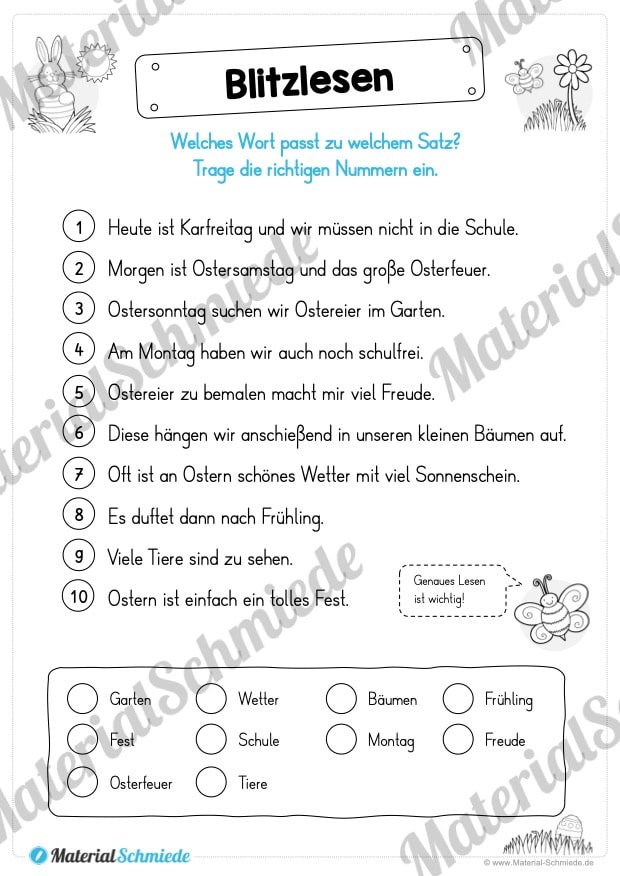 Materialpaket Ostern: Deutsch (1/2 Klasse) – Vorschau 07