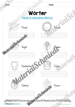 Materialpaket Ostern: 1. Klasse (Vorschau 04)