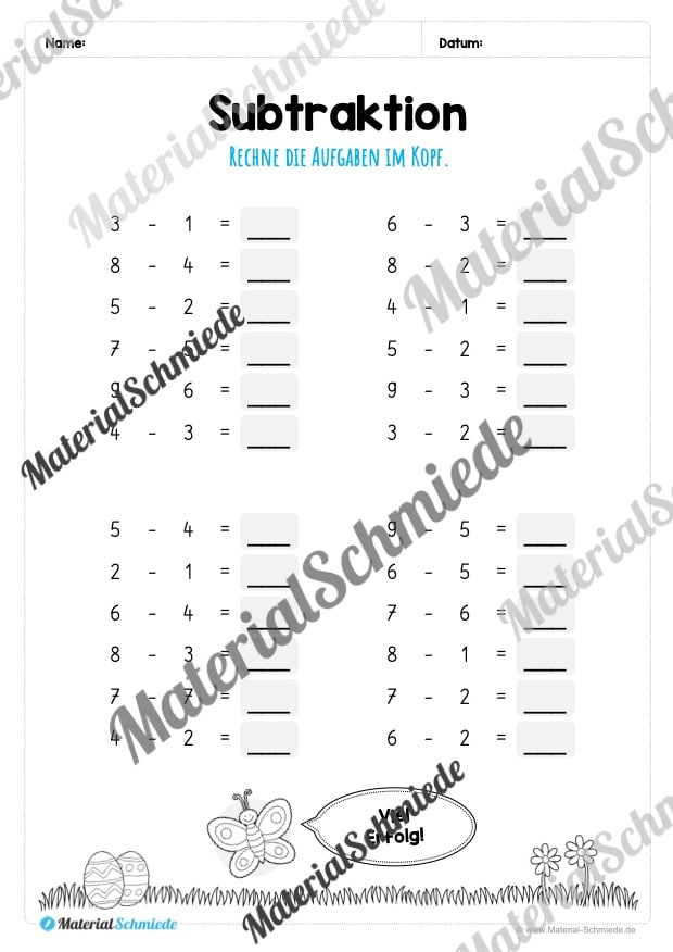 Materialpaket Ostern: 1. Klasse (Vorschau 12)