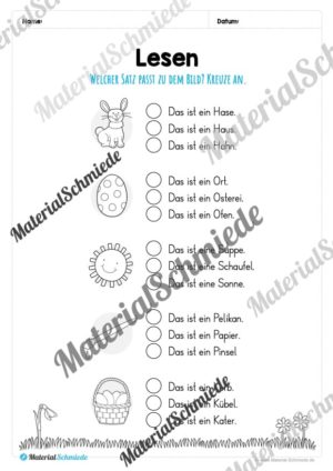 Materialpaket Ostern: 1. Klasse (Vorschau 23)