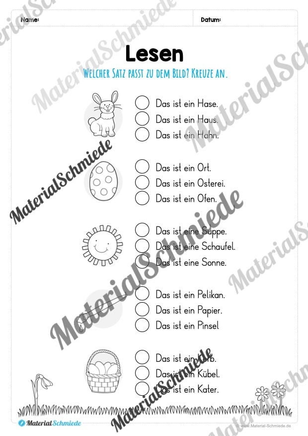 Materialpaket Ostern: 1. Klasse (Vorschau 23)