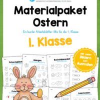 Materialpaket Ostern: 1. Klasse (25 Arbeitsblätter) [Digital]