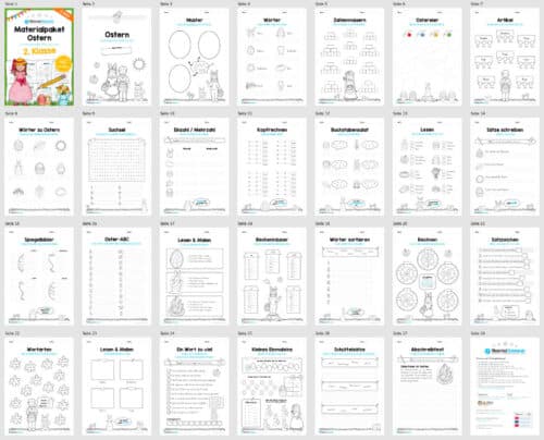 Materialpaket Ostern: 2. Klasse (Überblick)