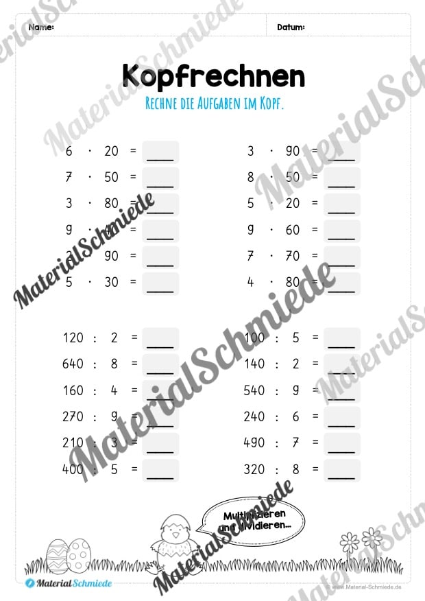 Materialpaket Ostern: 3. Klasse (Vorschau 21)