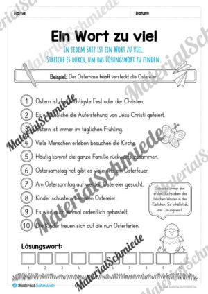 Materialpaket Ostern: 4. Klasse (Vorschau 10)