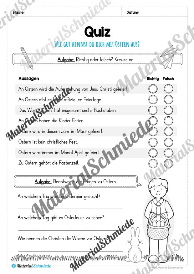 Materialpaket Ostern: 4. Klasse (Vorschau 15)