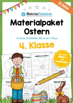 Materialpaket Ostern: 4. Klasse (25 Arbeitsblätter)