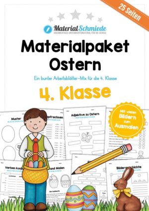 Materialpaket Ostern: 4. Klasse (25 Arbeitsblätter)