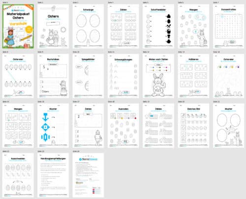 Materialpaket Ostern: Vorschule (Überblick)
